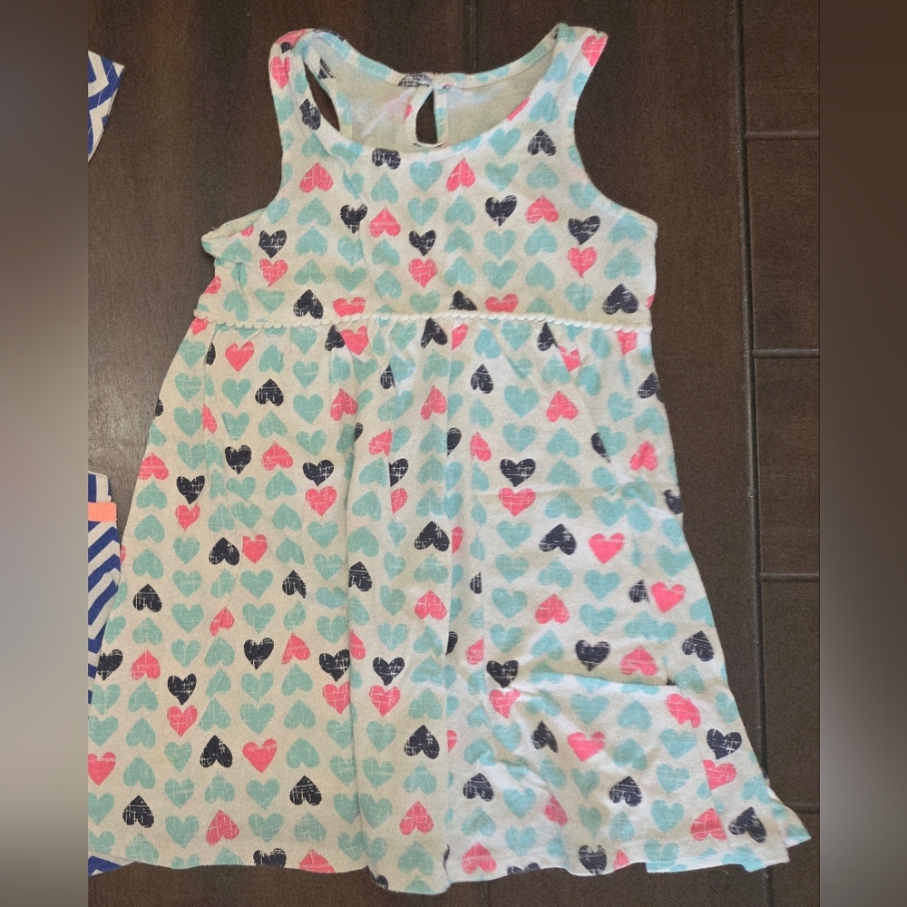 Heart Patterned Sleeveless Dress